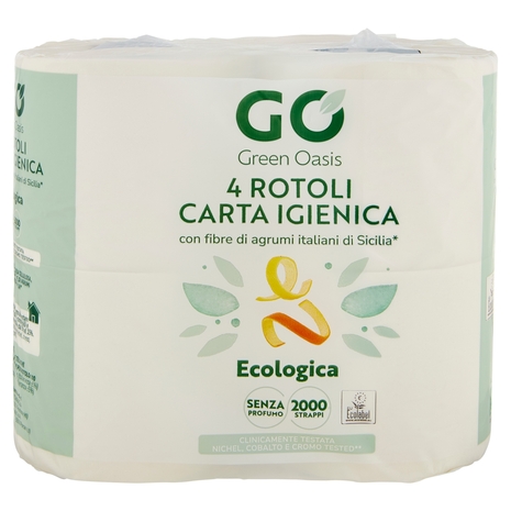 Carta Igienica 4 Rotoli 2 Veli Green Oasis